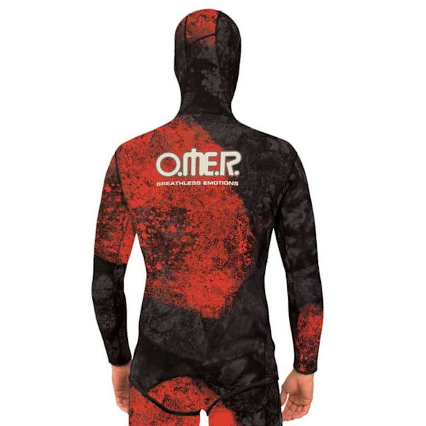 Omer Spearfishing Jakke Red Stone 5 Mm Rød S