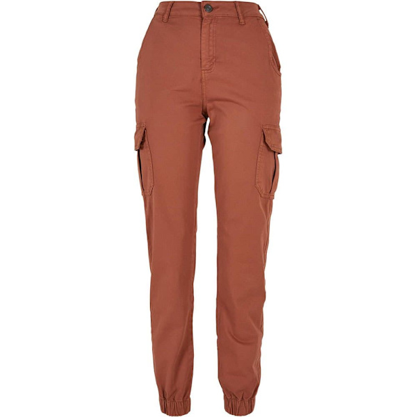 Urban Classics High Waist Cargobukser Orange 31 Kvinde