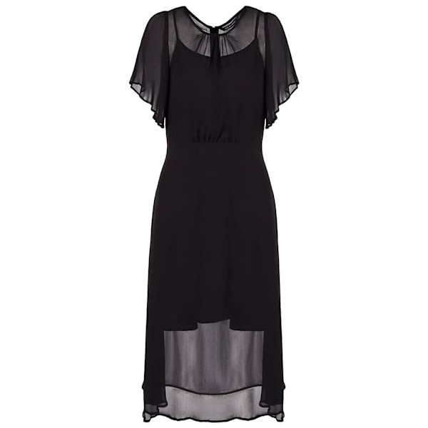 Armani Exchange 6dya08_yn1vz Kortærmet Midi-kjole Sort L Kvinde