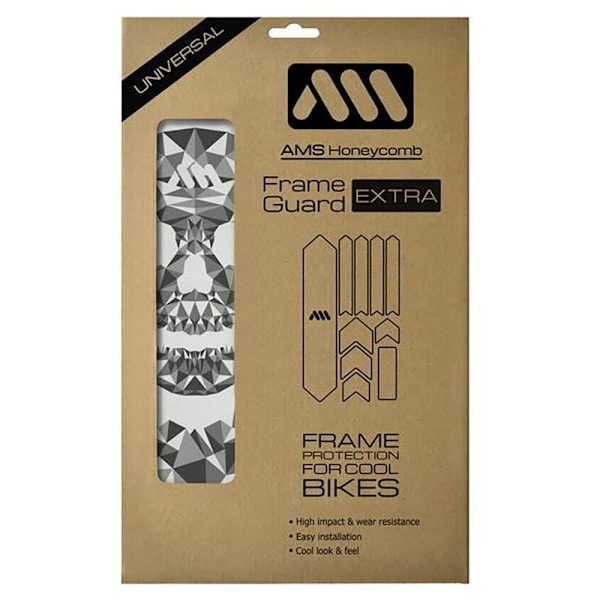 All Mountain Style Frame Guard Extra Stickers Honeycomb Grå
