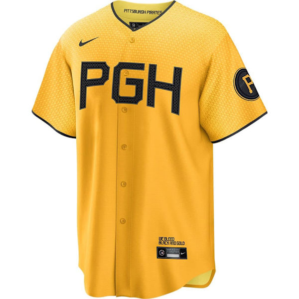 Fanatics Lyhythihainen T-paita Mlb Official Replica Pittsburgh Pirates Keltainen L