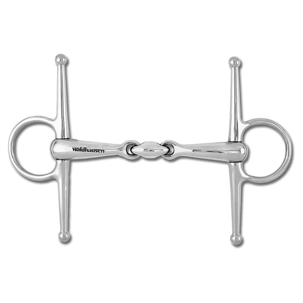 Waldhausen Double Broken Ss Solid Full Cheek 16 Mm Snaffle Silver 12.5 cm