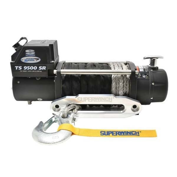 Superwinch Syntetrep Elektrisk Vinsch Tiger Shark 9500 4309kg 12v Silver 529 x 160 x 235 mm
