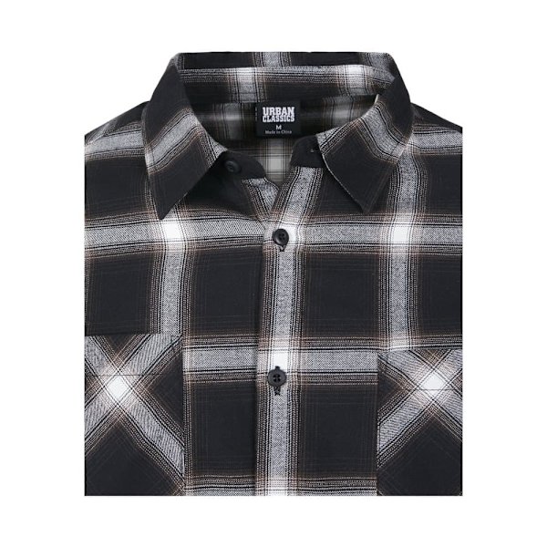 Urban Classics Flanell Skjorte 6 Sort S Mand