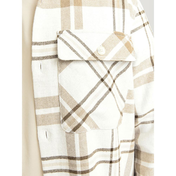 Jack & Jones Raymond Melange Check Overtrøje Beige XL Mand