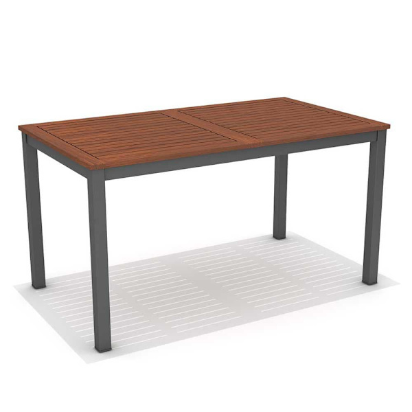 Chillvert Fsc Eucalyptus Rektangelbord Napoles 140x79.7x74.4 Cm Brun