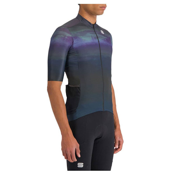 Sportful Flow Supergiara Korta ärmar Cykeltröja Svart XL Man