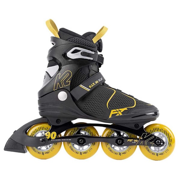 K2 Skate Inline Skøjter F.i.t. 90 Boa Sort EU 43 1/2
