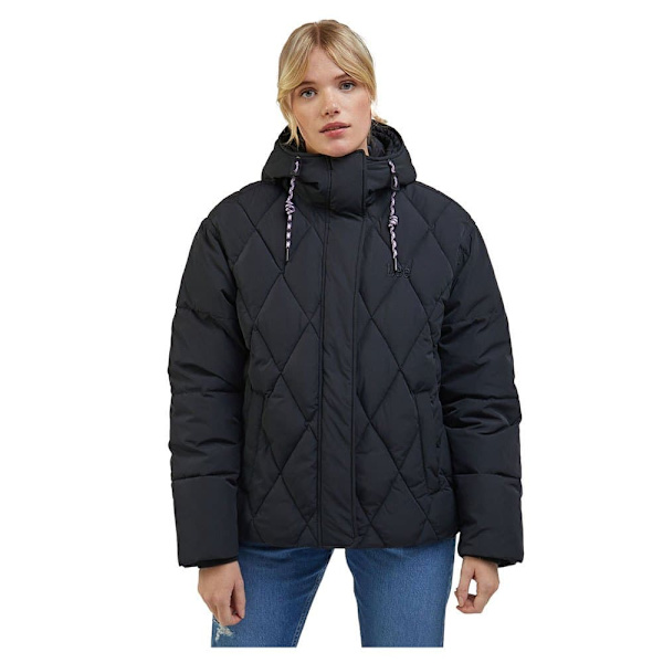 Lee Pufferjacka Short Puffer Grå XS Kvinna