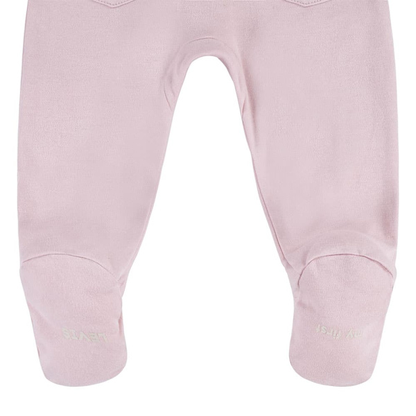 Levi´s ® Kids Footed Coverall Langærmet Sæt Rosa 9 Months