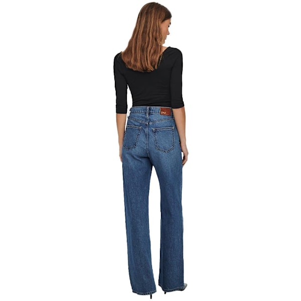 Only Jeans Med Høj Talje Hope Ex Wide Blå 32 / 32 Kvinde