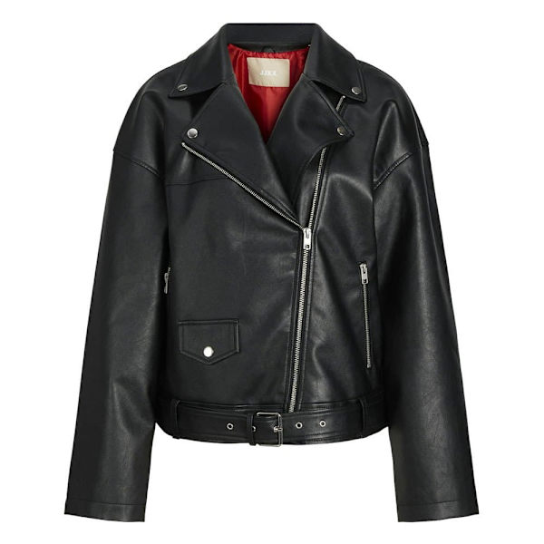 Jack & Jones Frida Biker Læderjakke Sort S Kvinde