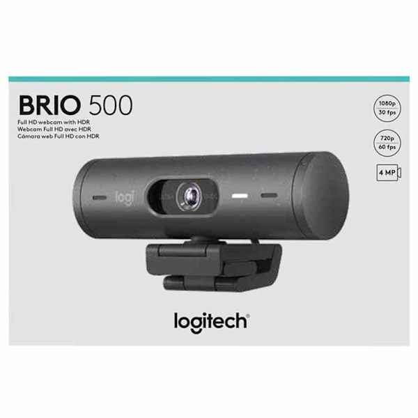 Logitech Webkamera Brio 500 Søvfarvet