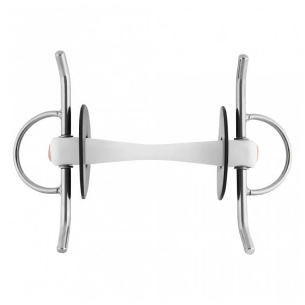 Nathe Straight Cheek Snaffle 20 Mm Søvfarvet 120 mm