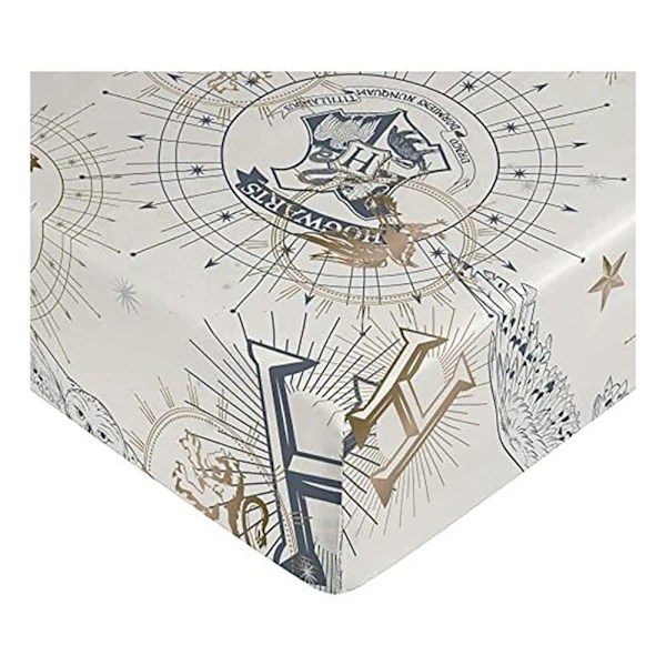 Play Fabrics Harry Potter Gold 100 % Puuvillasta Valmistettu Fitted-lakan 180 Cm
