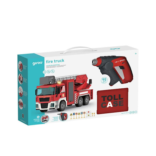 Giros Tee-se-itse Paloauto L&s 95 Kappaletta Punainen