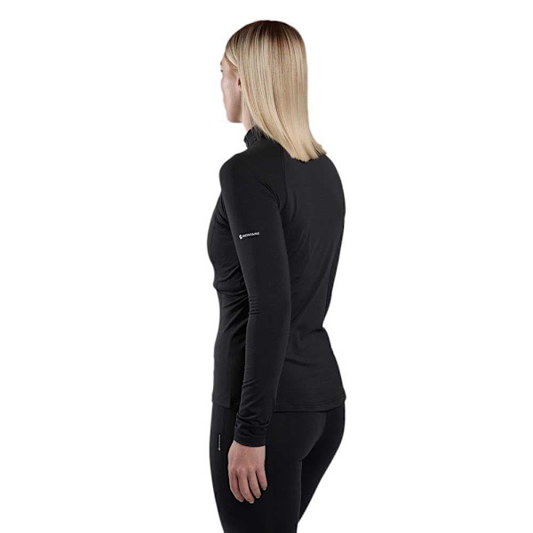 Montane Dart Xt Halv Dragkedja Långärmad T-shirt Svart XL Kvinna