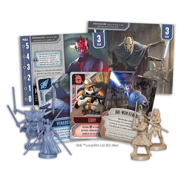 Asmodee Brädspel Star Wars Las Guerras Clon Silver