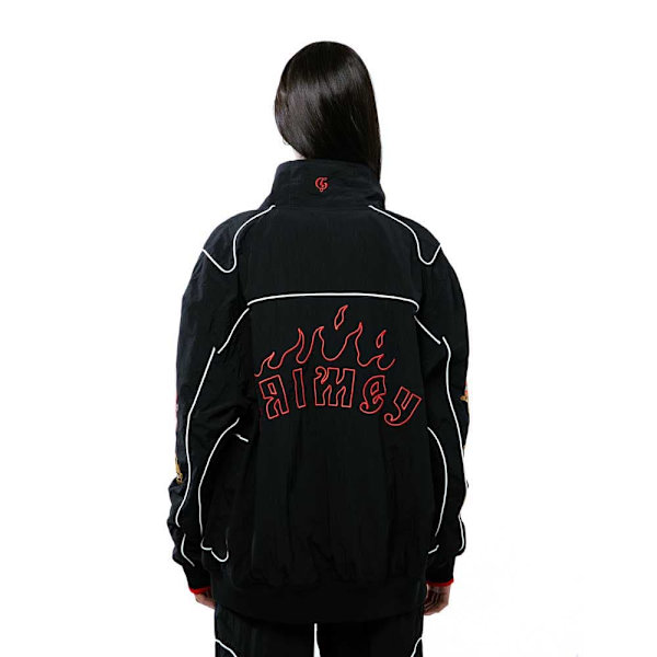 Grimey The Lower Depths Sweatshirt Med Lynlås Sort L Mand