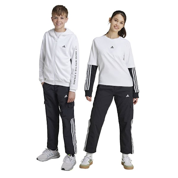 Adidas Street Jam Woven Cargobyxor Vit,Svart 13-14 Years Pojke