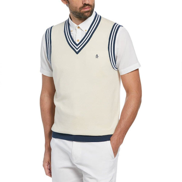 Original Penguin Cash Like Väst Beige S Man