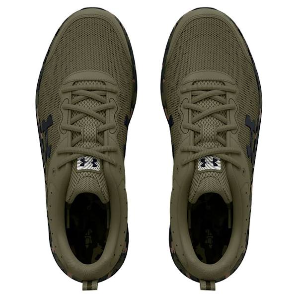 Under Armour Charged Assert 10 Camo Löparskor Grönt EU 45 Man