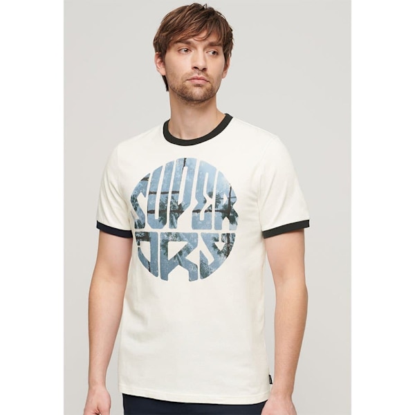 Superdry Photographic Logo Lyhythihainen T-paita Valkoinen XL Mies