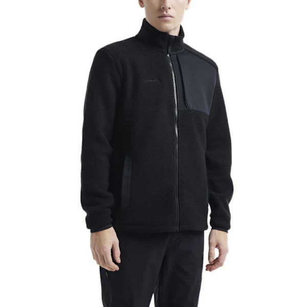 Craft Full Dragkedja Fleece Adv Explore Pile Svart L Man