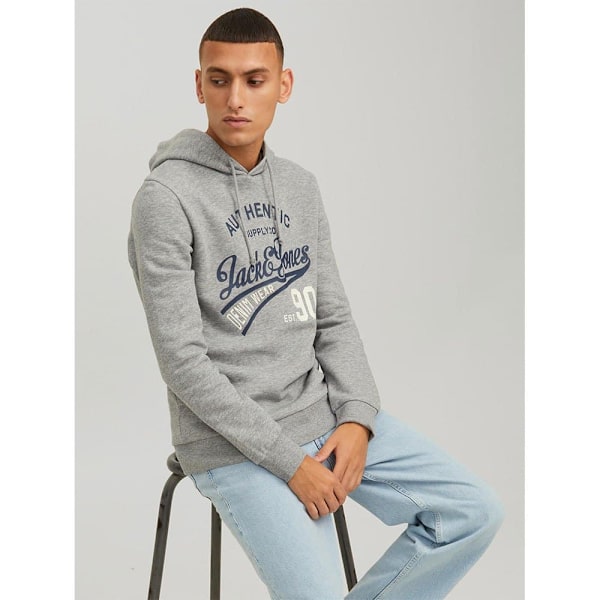 Jack & Jones Ethan Tröja Med Huva 2 Enheter Blå,Grå XS Man