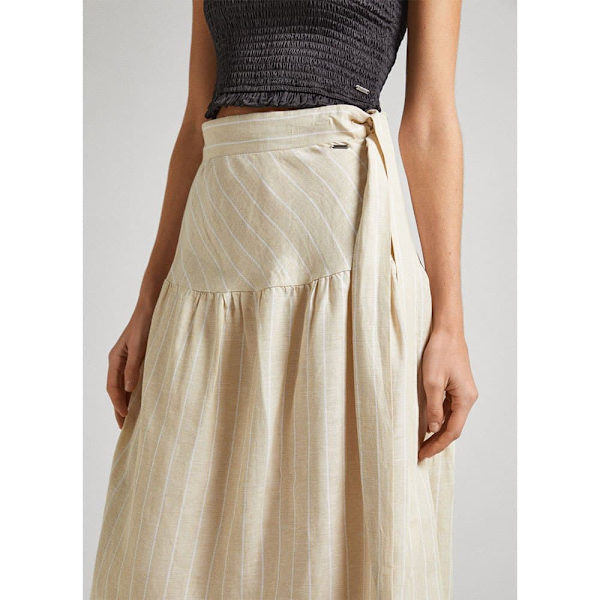 Pepe Jeans Midi Kjol Effie Beige XS Kvinna