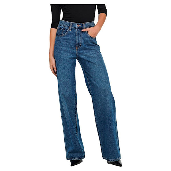 Only Jeans Med Høj Talje Hope Ex Wide Blå 32 / 32 Kvinde
