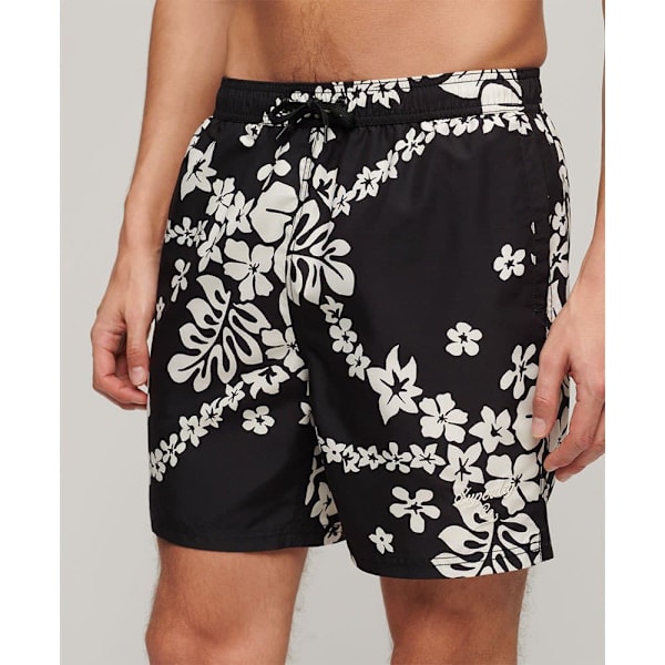 Superdry Hawaiian Print 17´´ Badebukser Flerfarvet S Mand
