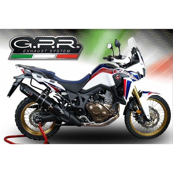 Gpr Exhaust Systems Äänenvaimennin Furore Slip On Crf 1000 L Africa Twin 15-17 Homologated Musta