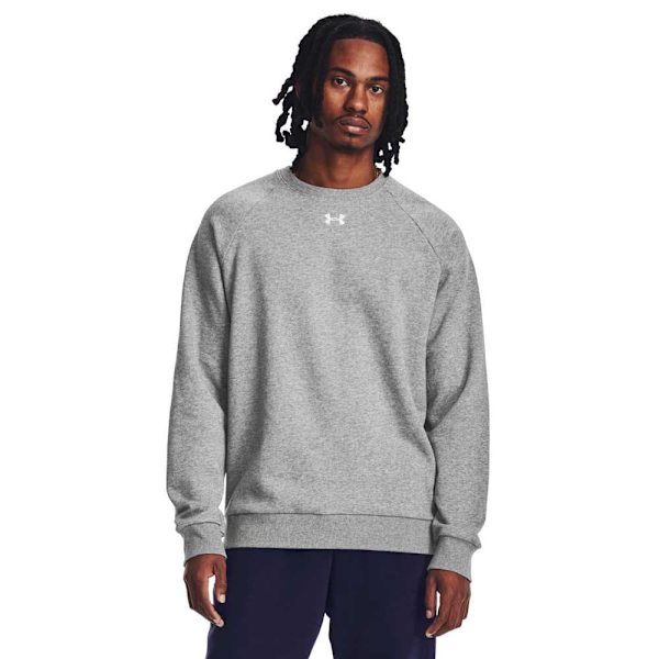 Under Armour Rival Fleece Crew Sweatshirt Grå 3XL / Regular Mand