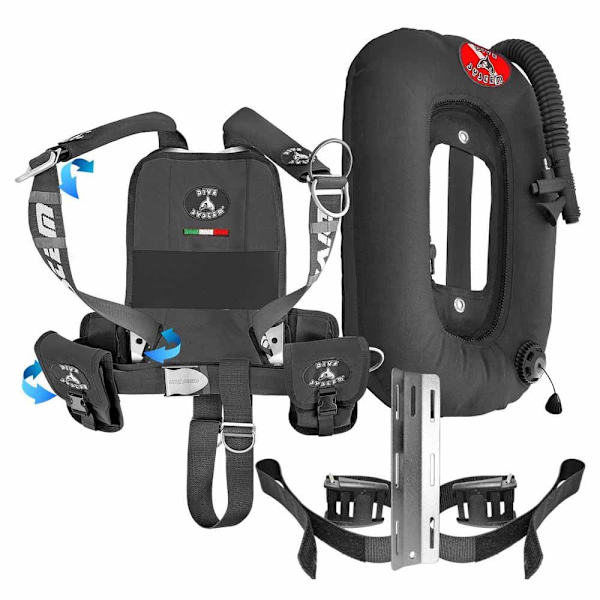 Dive System Väst Quikly Mono Svart