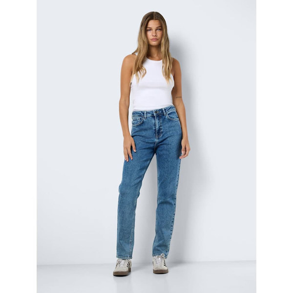 Noisy May Daisy Mom Fit Az393lb Högmidjadeans Blå 31 / 32 Kvinna