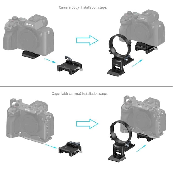 Smallrig Drejelig Stativ 4244 H/v Sony A1/a7/a9/fx