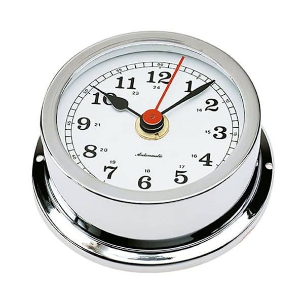 Autonautic Instrumental Nautisk Kvartsklocka R95c Silver