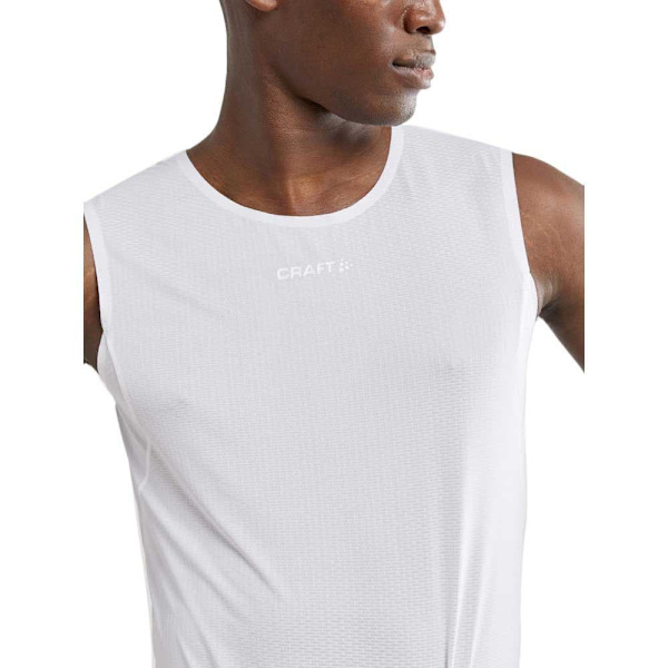 Craft Ärmlös T-shirt Pro Dry Nanoweight Vit XL Man