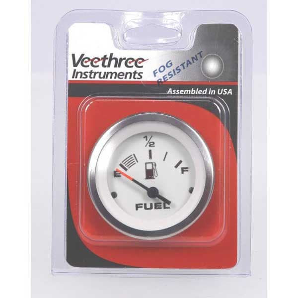 Veethree Polttoainemäärän Mittari Lido Pro Hopeinen 52 mm