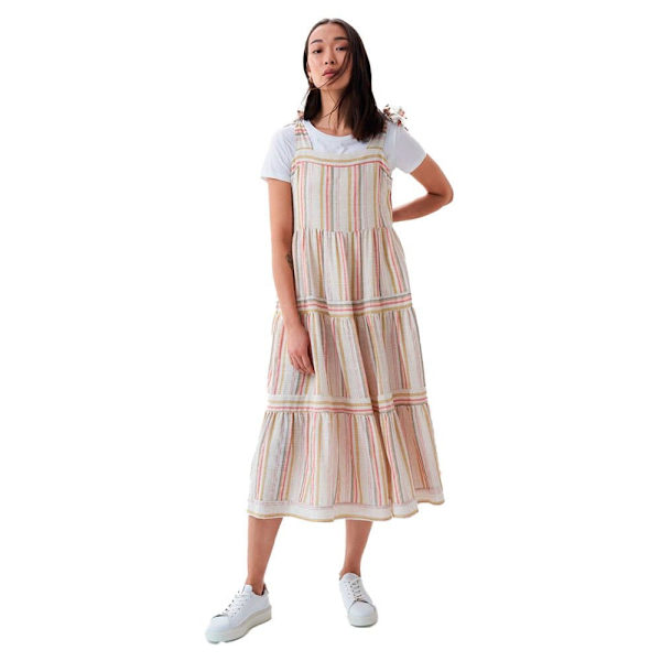 Salsa Jeans Ærmeløs Midikjole Flowing Hvid M Kvinde