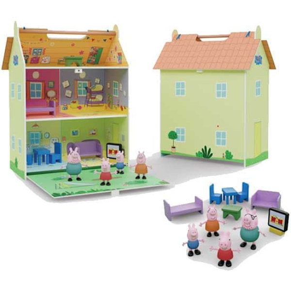 Peppa Pig Trähus Med Tecken 4 Durchsichtig