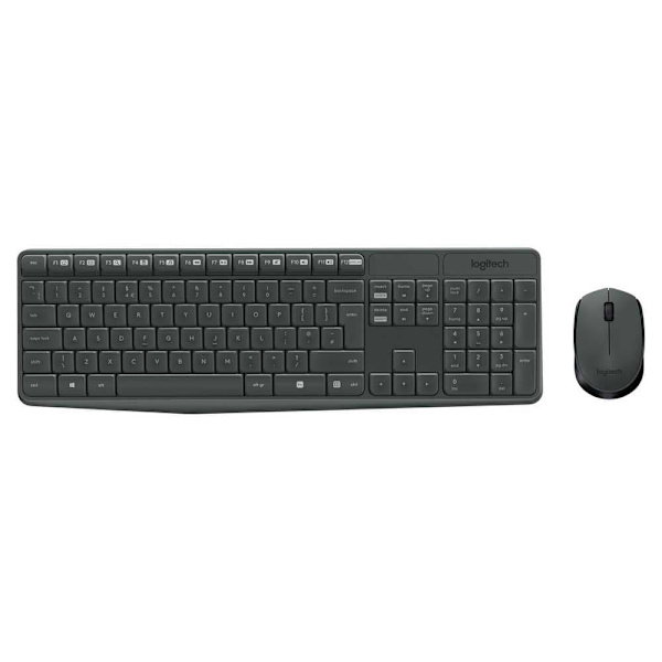 Logitech Trådløst Tastatur Og Mus Mk235 Sort Spanish QWERTY