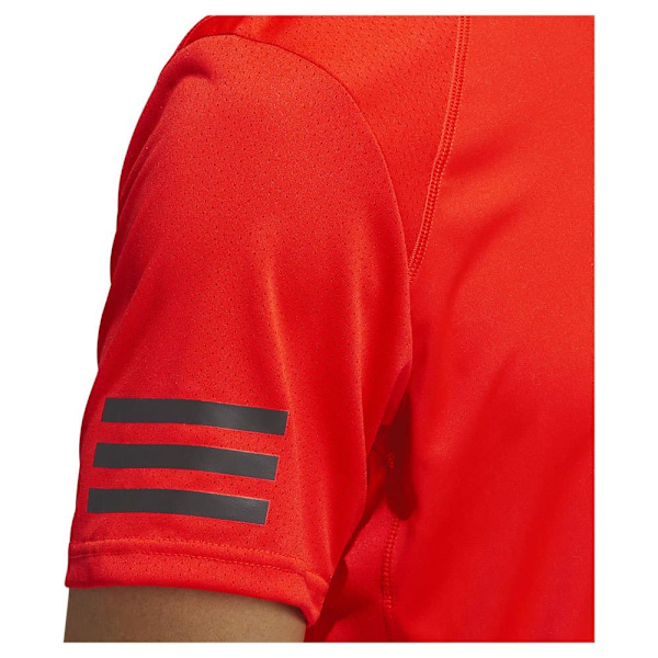 Adidas Kortærmet T-shirt Club 3 Stripe Orange XL Mand