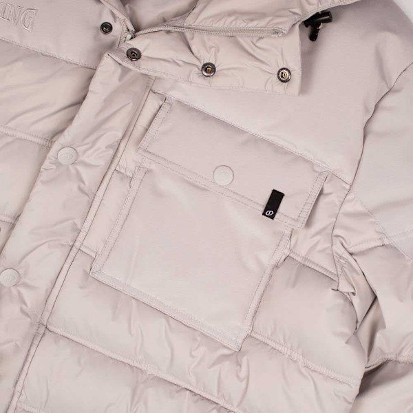 Spalding Parka Frakke Beige XS Mand