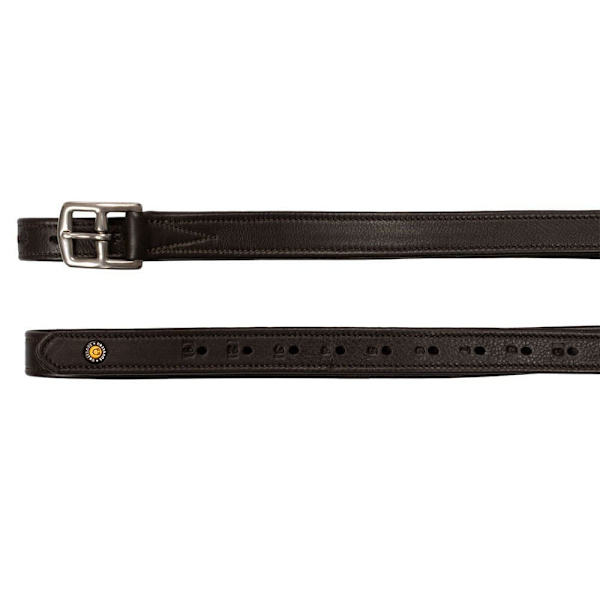 Equestro Double Curved Buckle Læderremme  155 cm