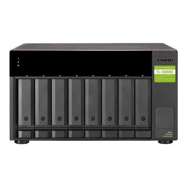 Qnap Nas Tl-d800c Svart Svart, Grå
