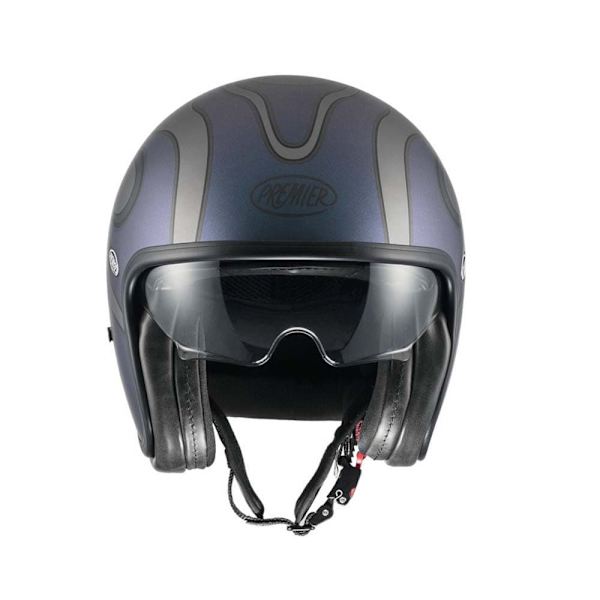 Premier Helmets Öppen Ansikts Hjälm 23 Vintage Fr Iride Bm 22.06 Blå M
