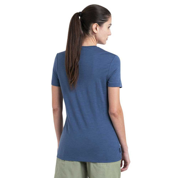 Icebreaker Merino 150 Tech Lite Iii T-shirt Med Korta ärmar Blå M Kvinna