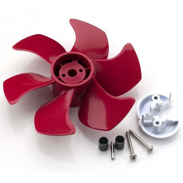 Vetus 45/50/80kgf 6 Blad Rosett Propeller Röd 185 mm